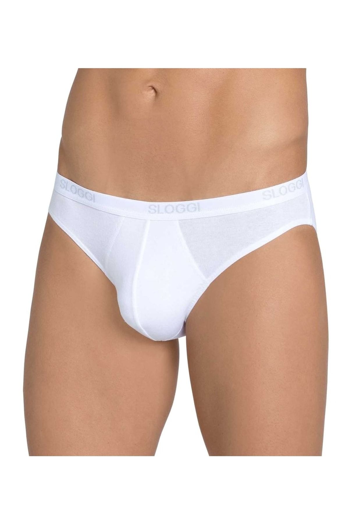 SLOGGI-Herren Slips, 2er Pack – Basic Mini, Unterwäsche, Unterhosen, Baumwolle, Logo, Einfarbig 1