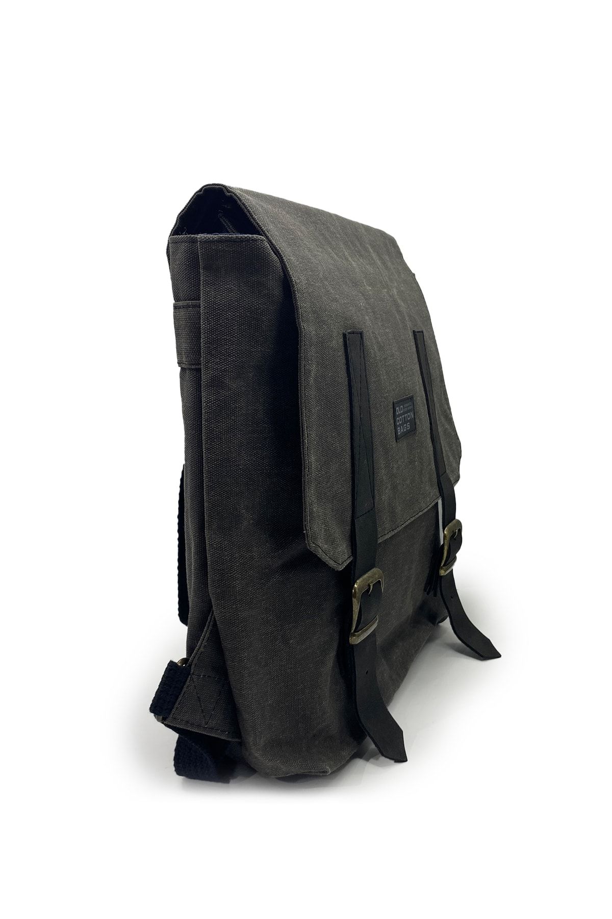 Black cotton sale backpack
