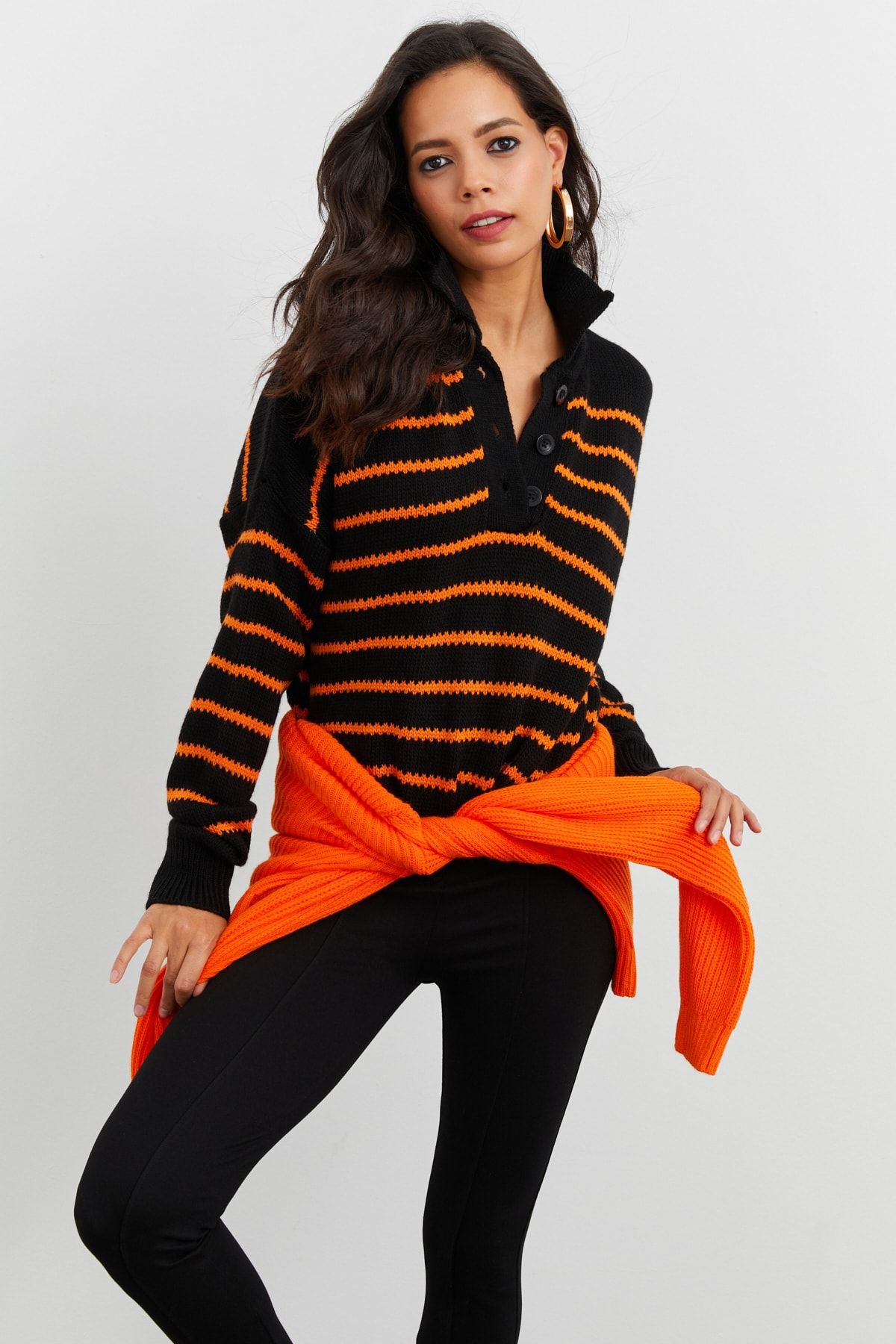 Cool & Sexy Pullover Orange Regular Fit
