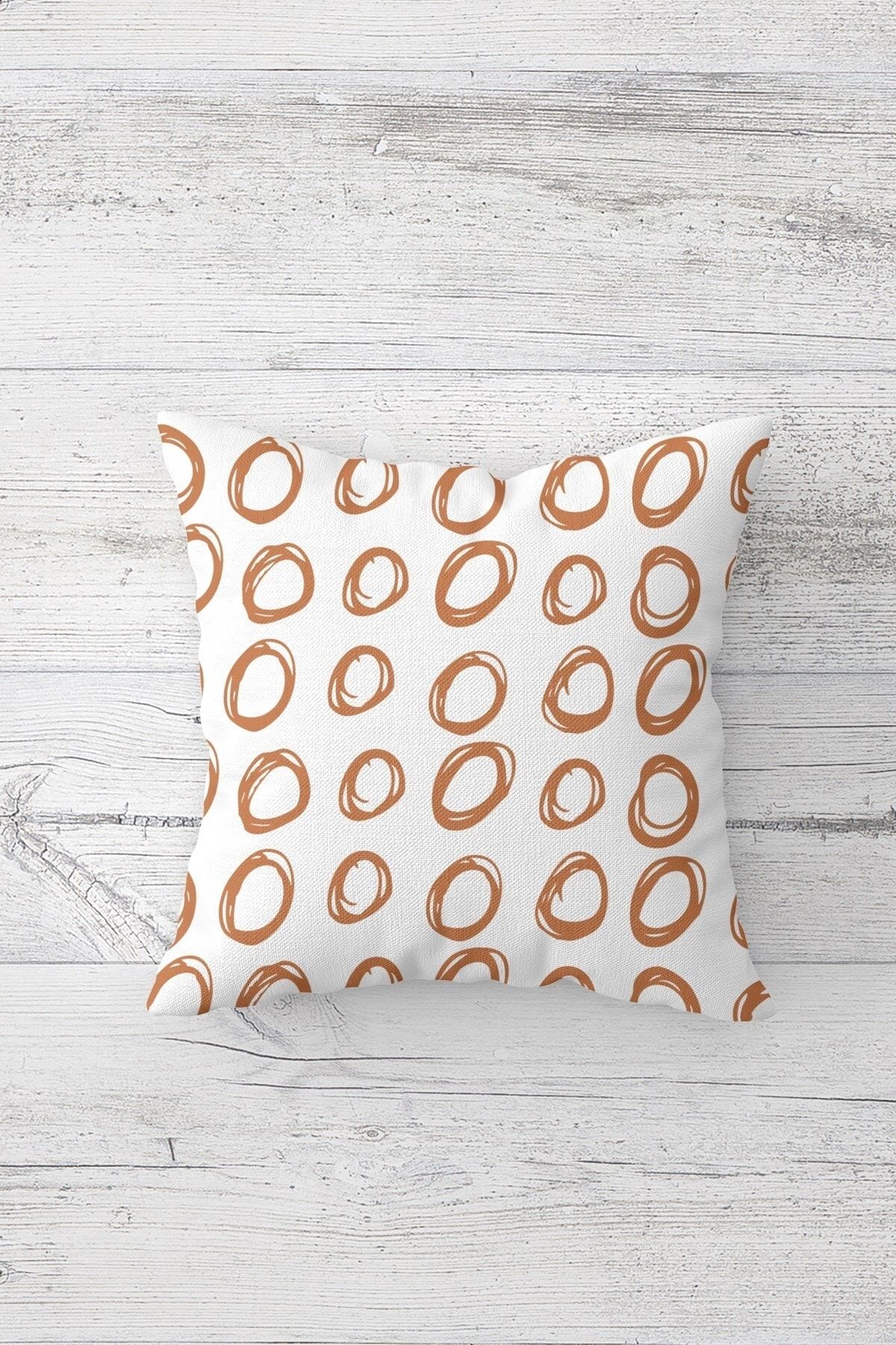 on the clouds-4pcs Hidden Zippered Circle Patterned Throw Pillow Cover Set - Plain Fabric Combination Sofa Pillow 2