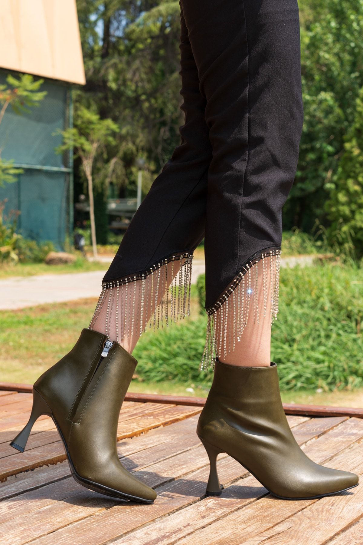 Ankle boots clearance with evening dress