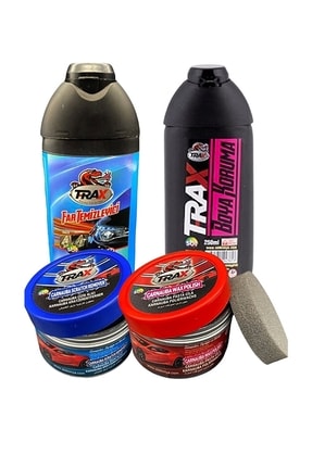 NEW MOTİON Süper 4'lü Set Pasta Ve Cila Seti Çizik Giderici Far Temizleyici B...