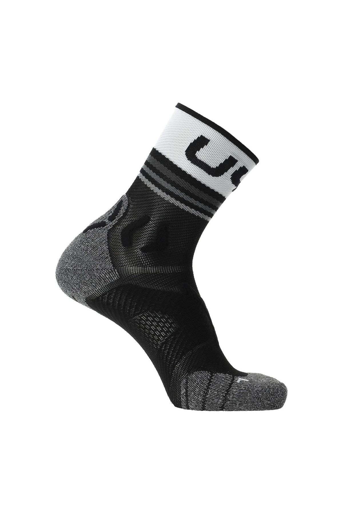 UYN-Damen-Laufsocken – einzelne kurze Socken, Sneaker-Socken, Polyamid, Logo 1