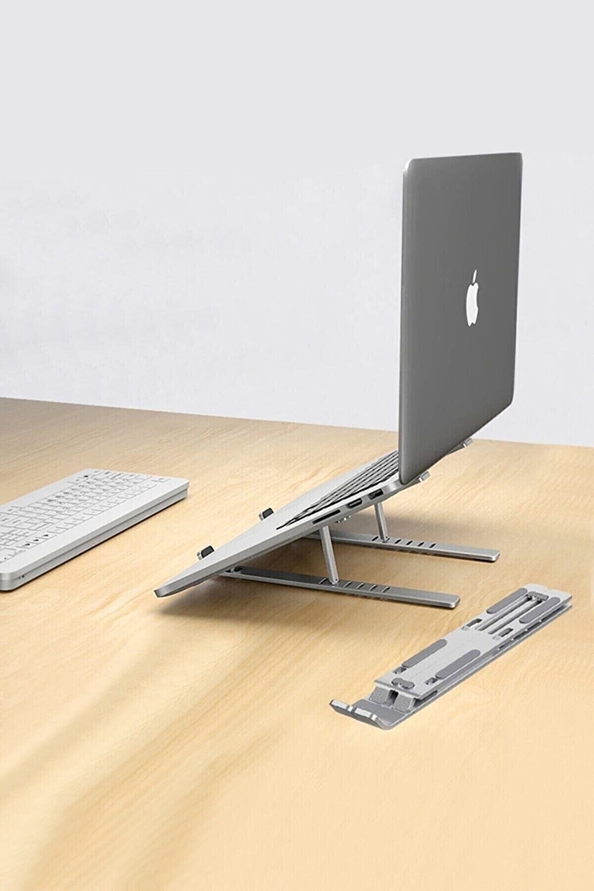 Metal Taşınabilir Laptop Bilgisayar Stand Notebook Stant Tüm Laptoplarla Uyumlu Bilgisayar Standı 3