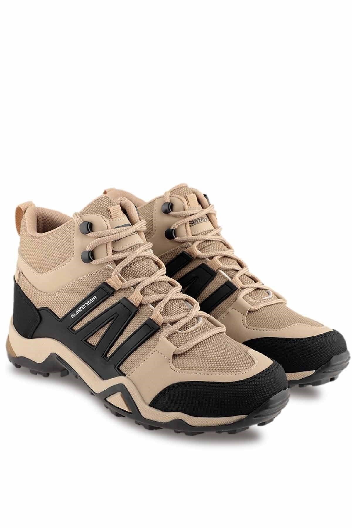 کفش Slazenger قایق مردانه بزی Sa21oe033-120بژ اورجینال - تصویر 4
