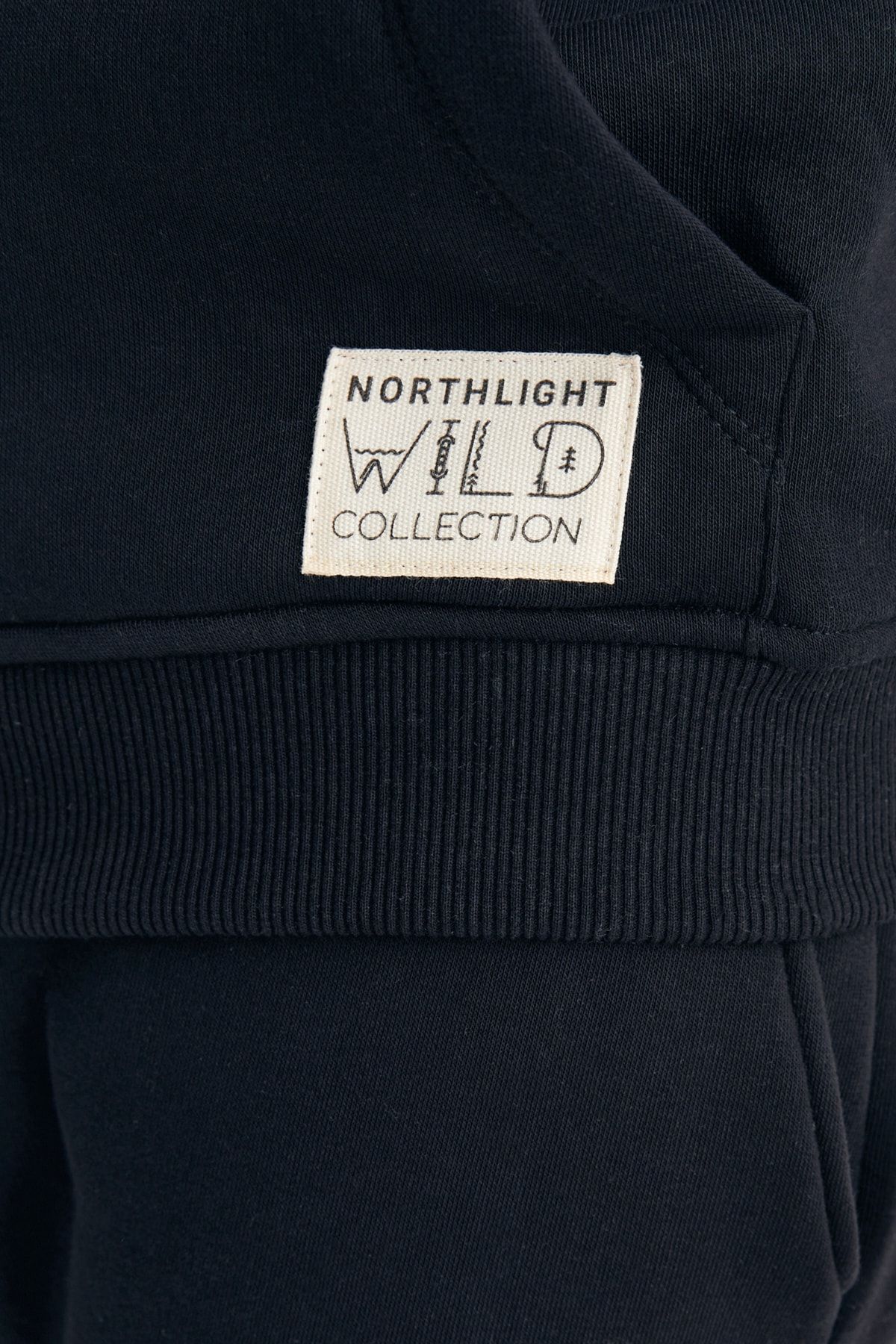 Northlight-Unisex Black I'll Go Anywhere With You Piece Print Soft Zippered Oversize Hoodie Set 5