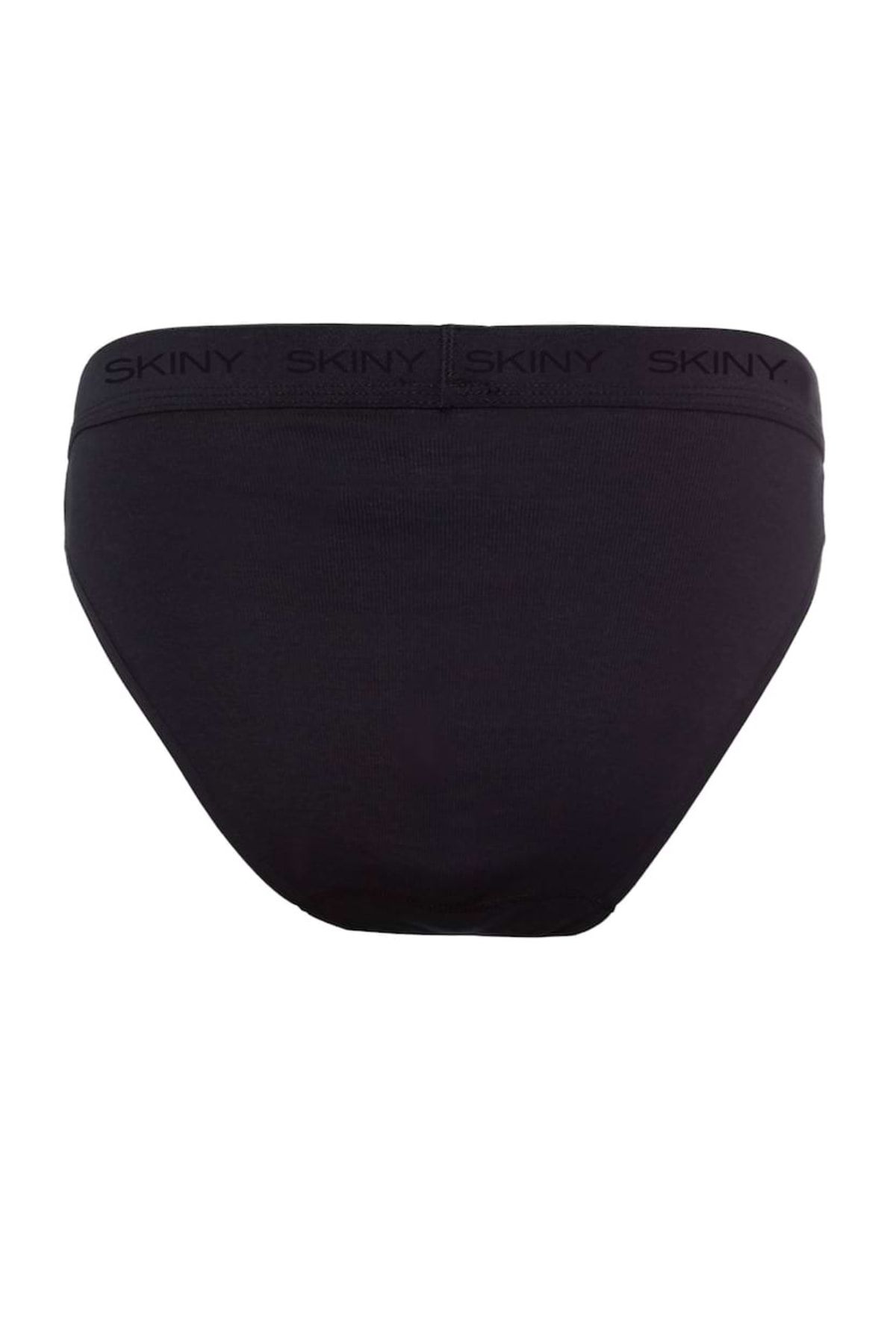 Skiny-Damen Rio Slip, 2er Pack - Unterwäsche, Unterhose, Baumwolle, Logobund, Feinripp, einfarbig 3