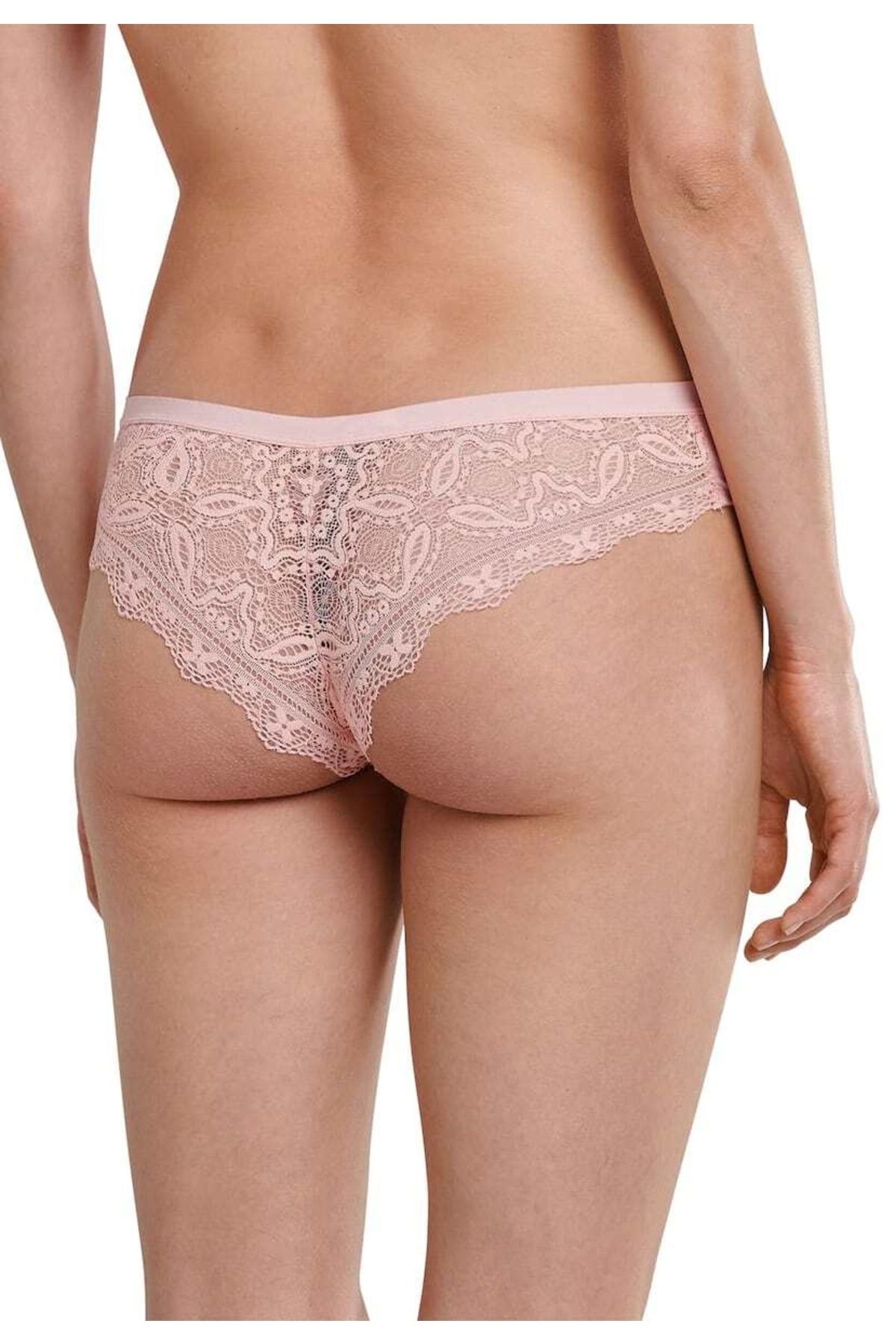 Schiesser-Damen Slip – Brasilianischer Slip, Modal und Spitze, Jersey mit Spitze, einfarbig 2