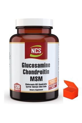 Glucosamine Chondroitin Msm 120 Tablet ve Hap Kutusu Ncs Glucosamine 120 Tablet
