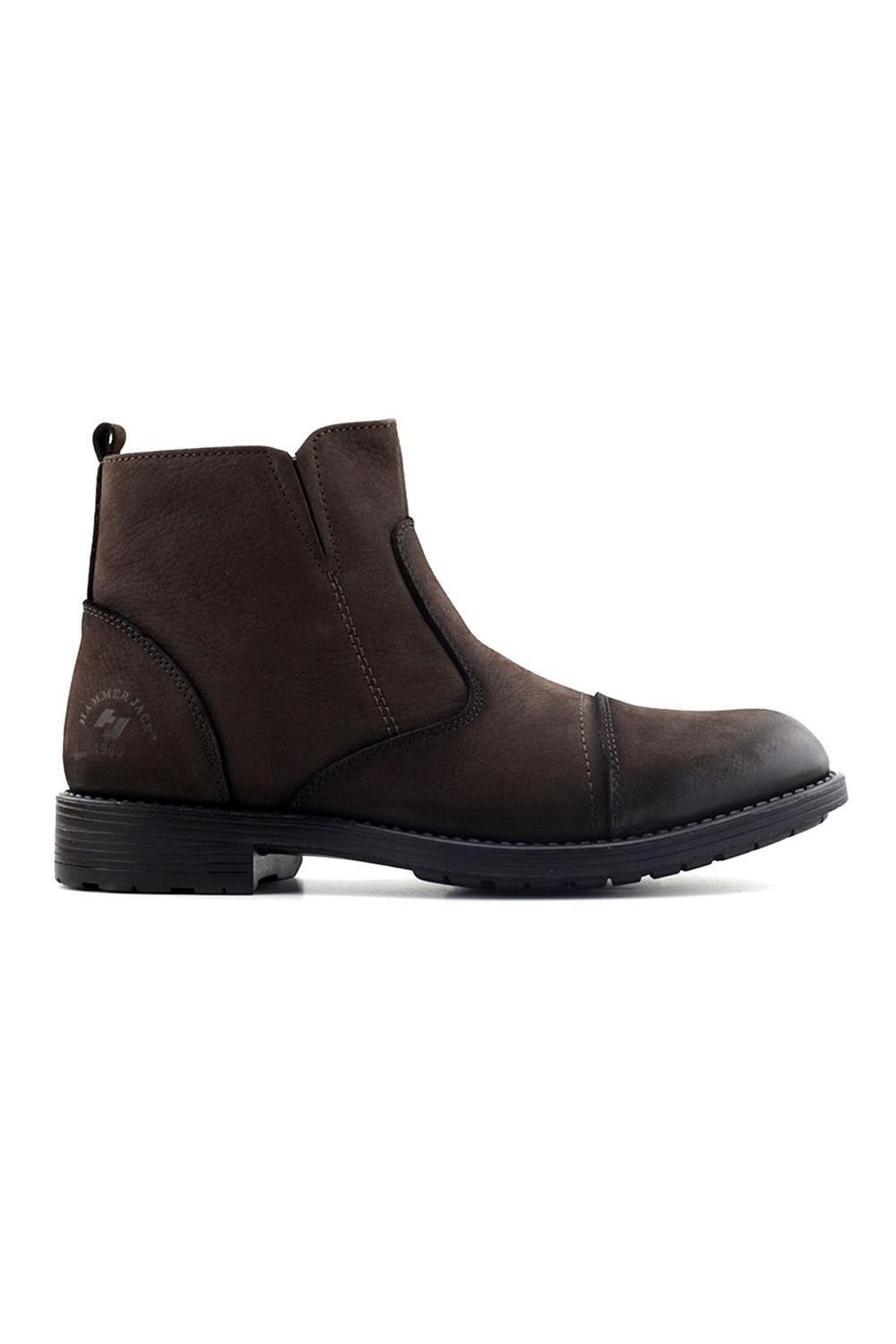 چکمه مردانه چرم اصل 17640 متر قهوه ای شسته Nubuck Hammer Jack