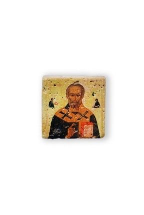 Kutsayan Aziz Nikolas Varaklı Traverten Magnet EY.05.08.101152