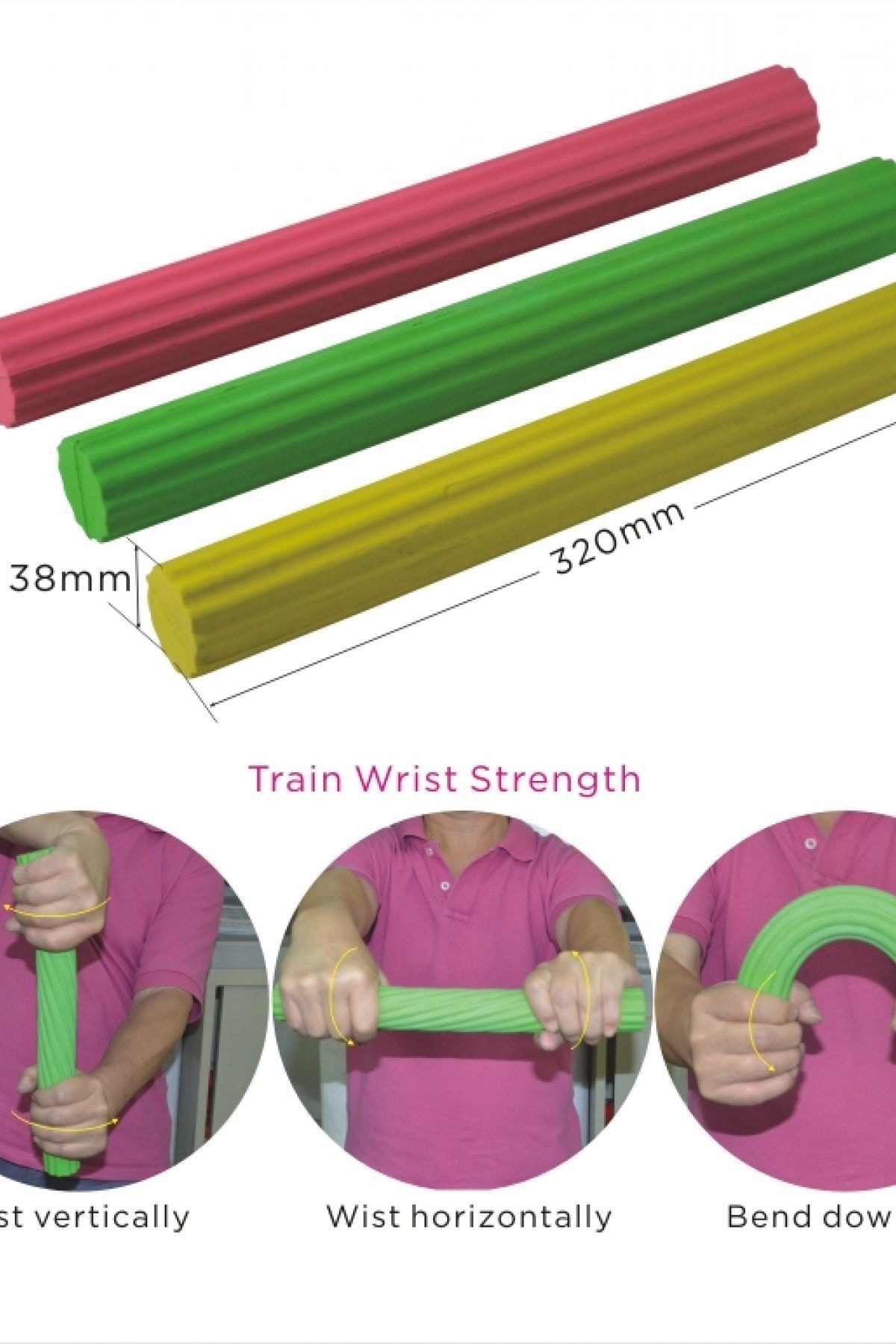 Kifidis Flexbar Elastic Exercise Bar Green