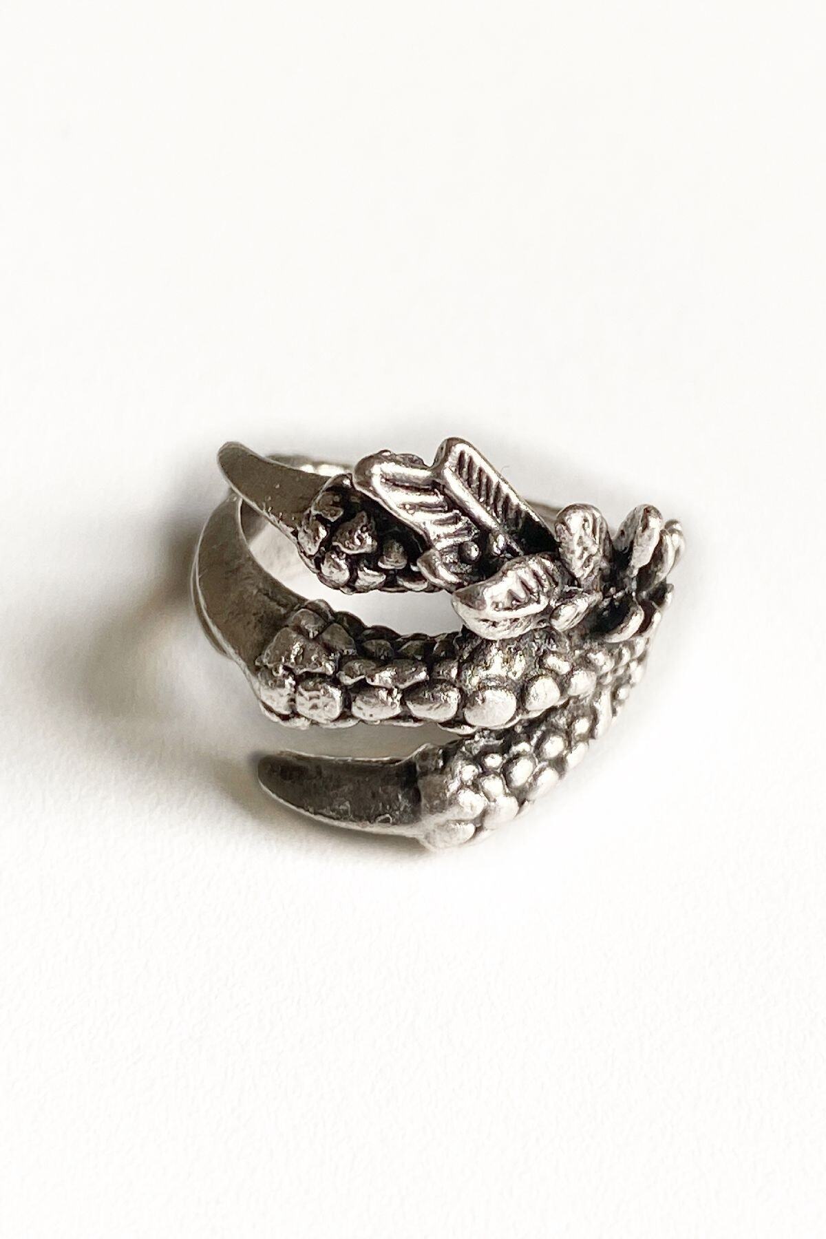 axexuar-Claw Model Adjustable Black Men's Women's Ring 3