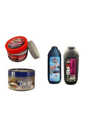 NEW MOTİON Süper Set Pasta Ve Cila Çizik Giderici Far Temizleyici Boya Koruma...