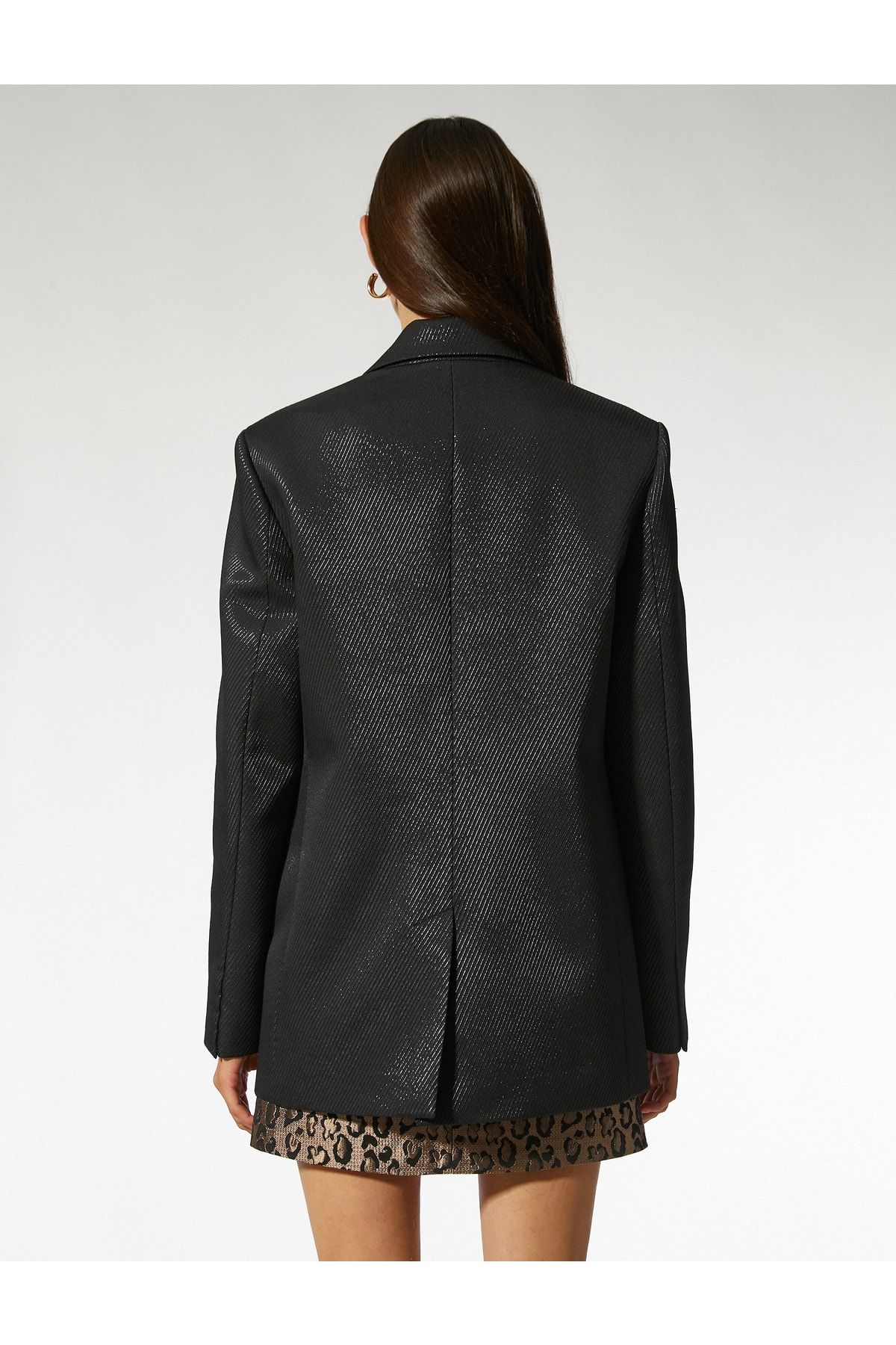 Koton-Übergroße Blazerjacke aus Jacquard 5