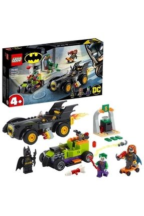 DC Batman Joker’e Karşı: Batmobil Takibi 76180; Batmobil ve Hot Rod Oyuncağı Yapım Seti (136 Parça)