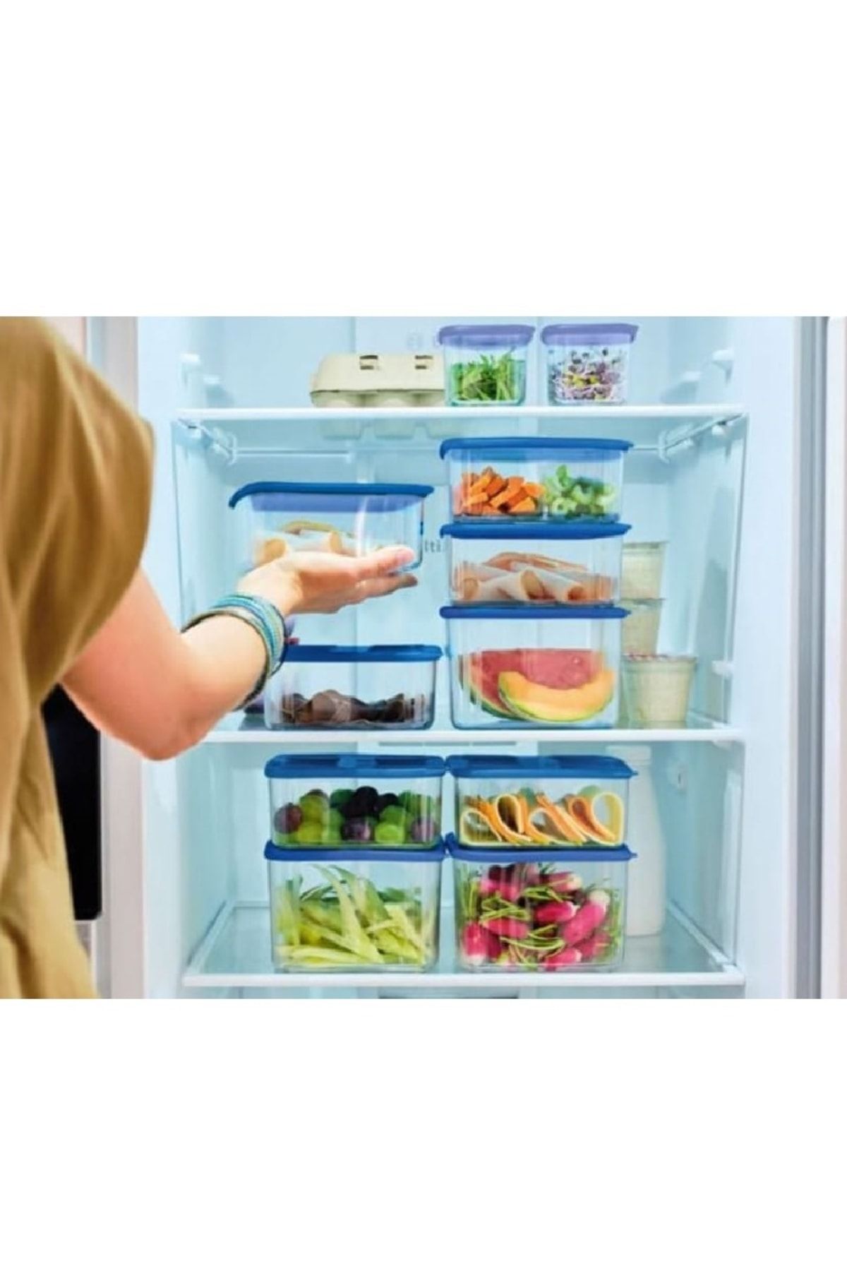 Tupperware-Transparent Modular Container 2-Piece 1.62-2.53 Lt Storage Container 3