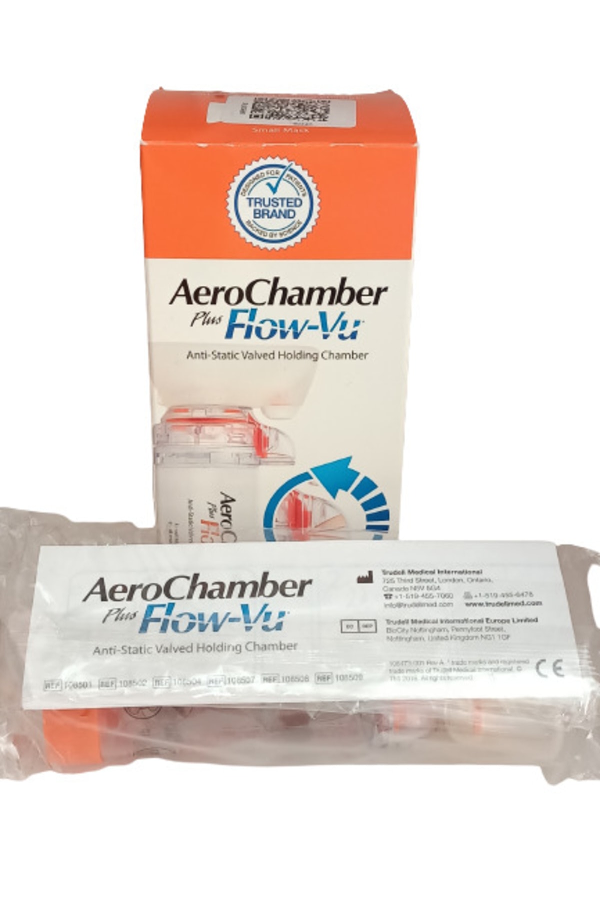 Aerochamber Flow-vu Bebek Small Mask Turuncu Ilaç Verme Odacığı 0-18 Ay
