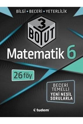 6 Matematik 3 Boyut 26 Föy | DKM30358