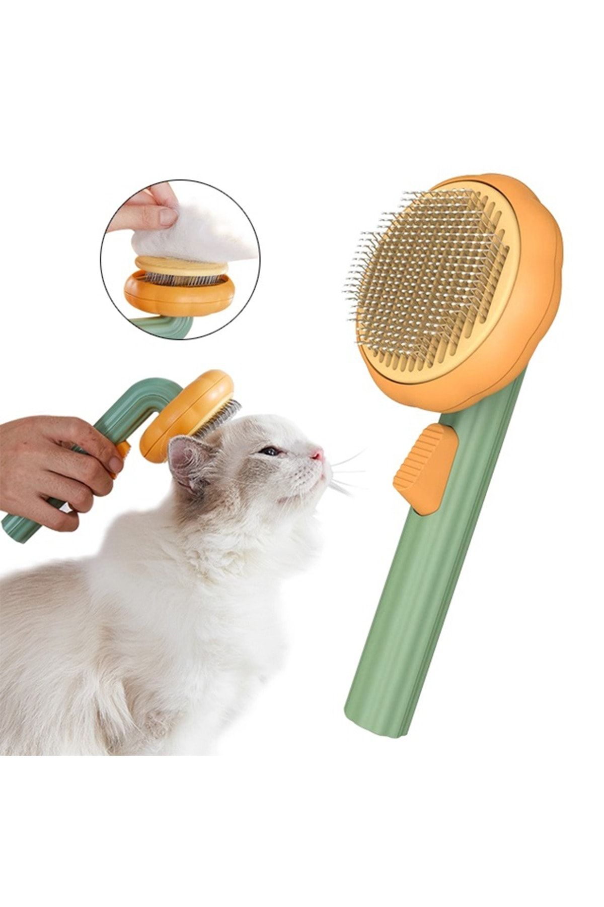 Cat brush that collects clearance hair