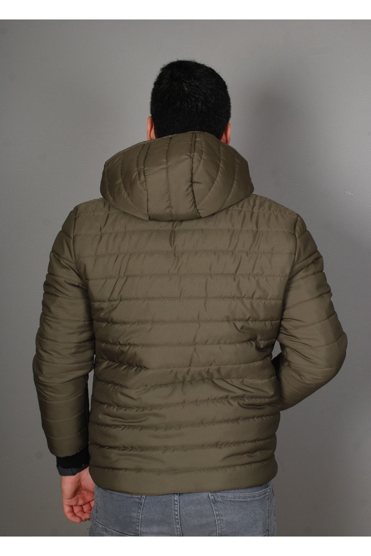 Unisex Kapşonlu Şişme Mont