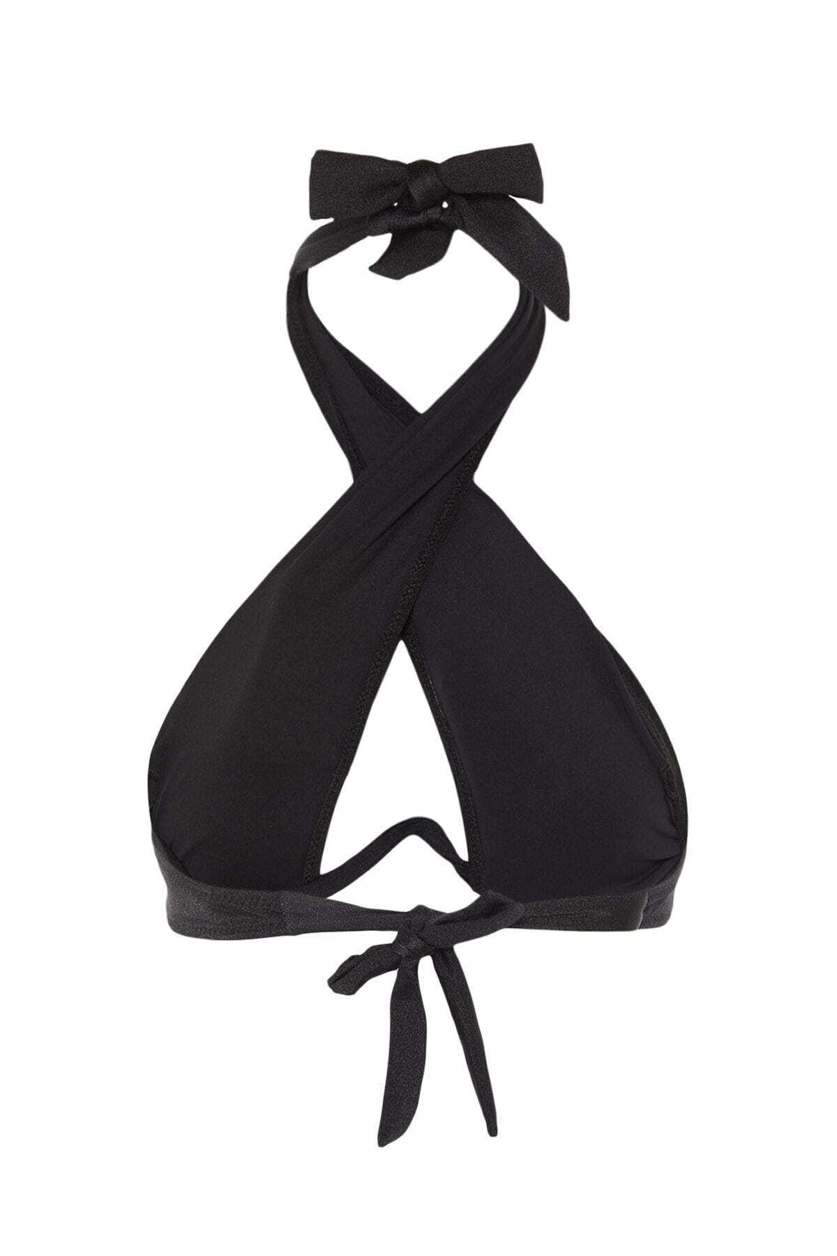 Trendyol Collection-Μαύρο Μπαλκόνι Αντεστραμμένο V Underwire Μπικίνι TBESS22BU0203 8