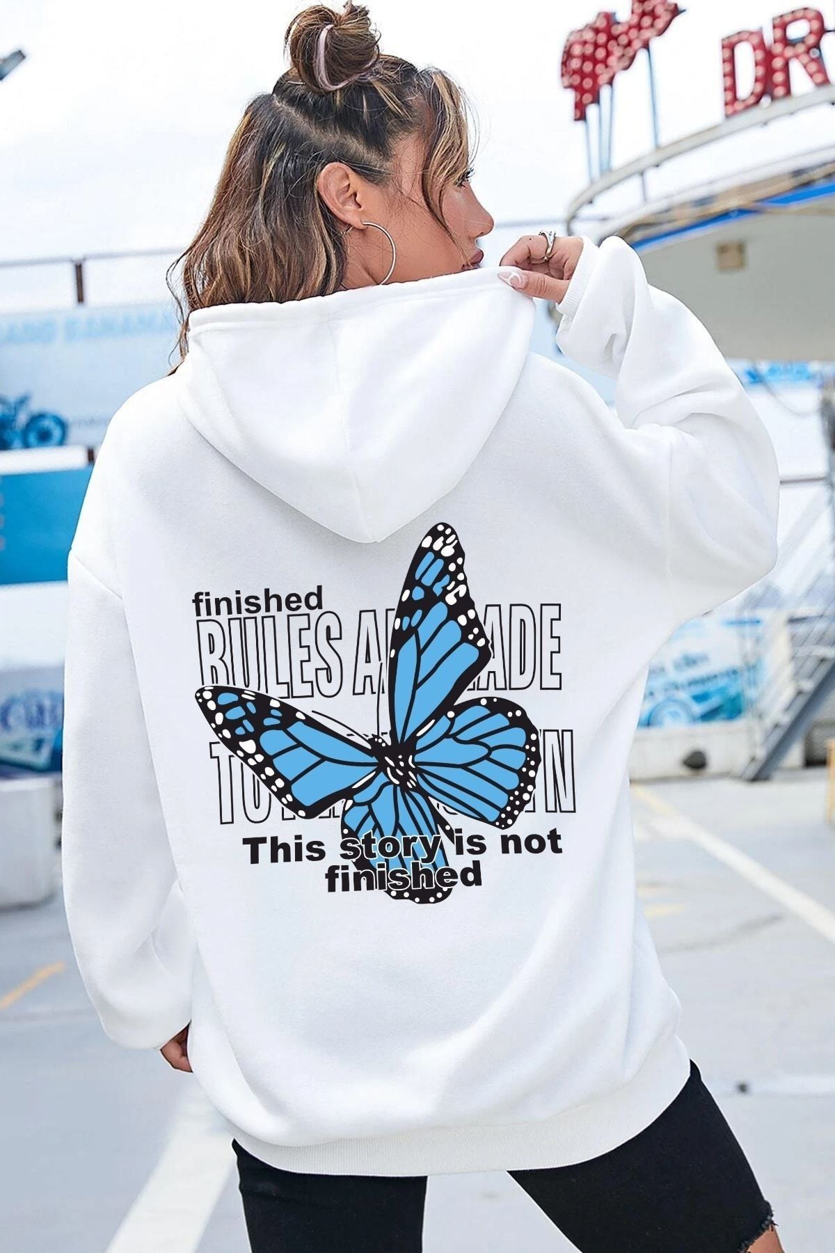 Butterfly sweatshirt top