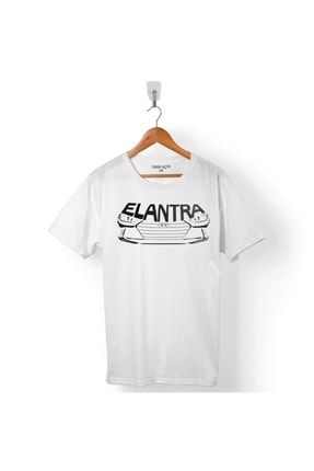 Hyundaı New Elantra Elentra Silüet Erkek Tişört T01B2307
