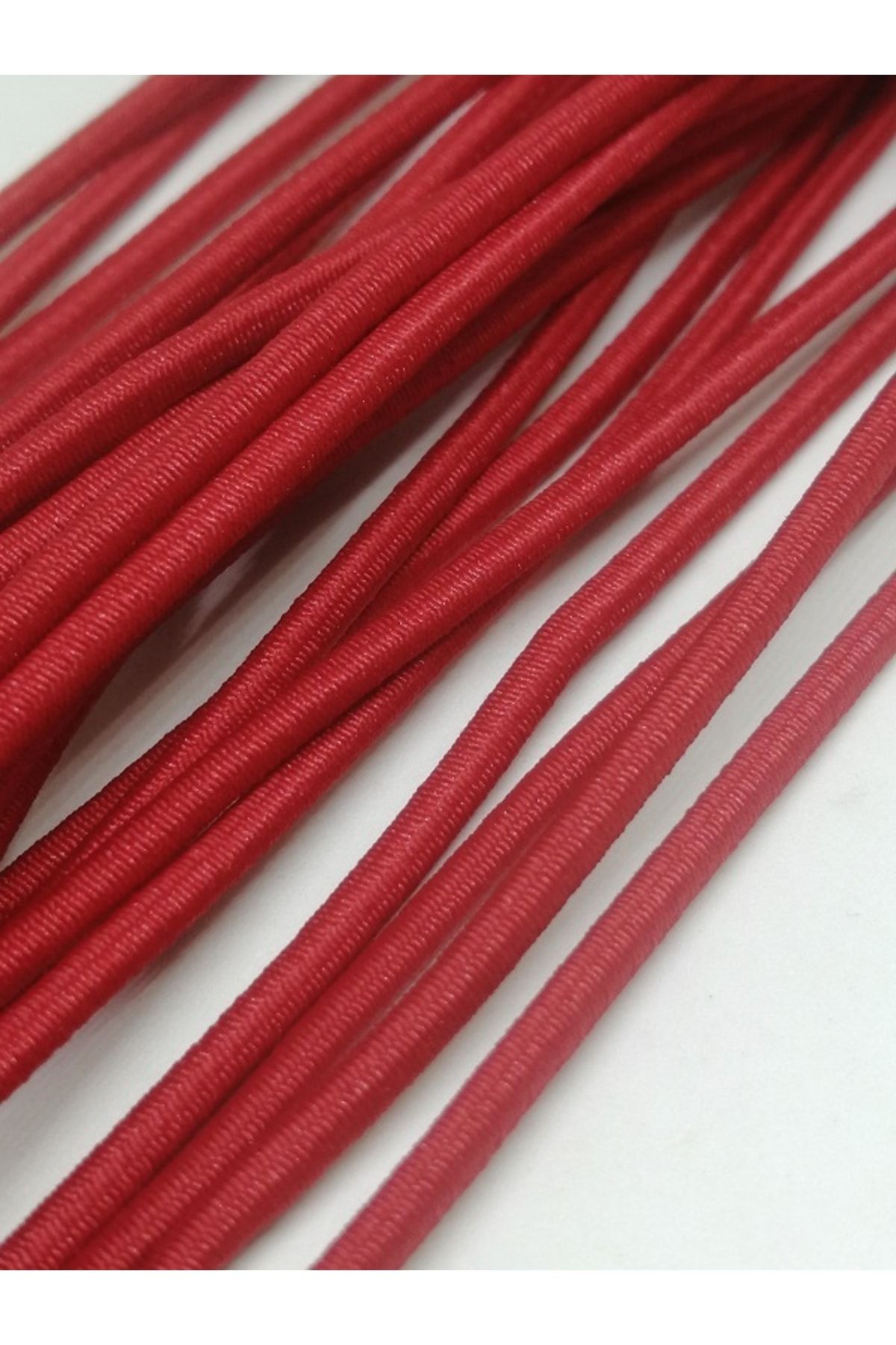 Firebird Takı Aksesuar Ve Kamp Malzemeleri-3 Mm Rubber Thread Red Color 10 Meters 2