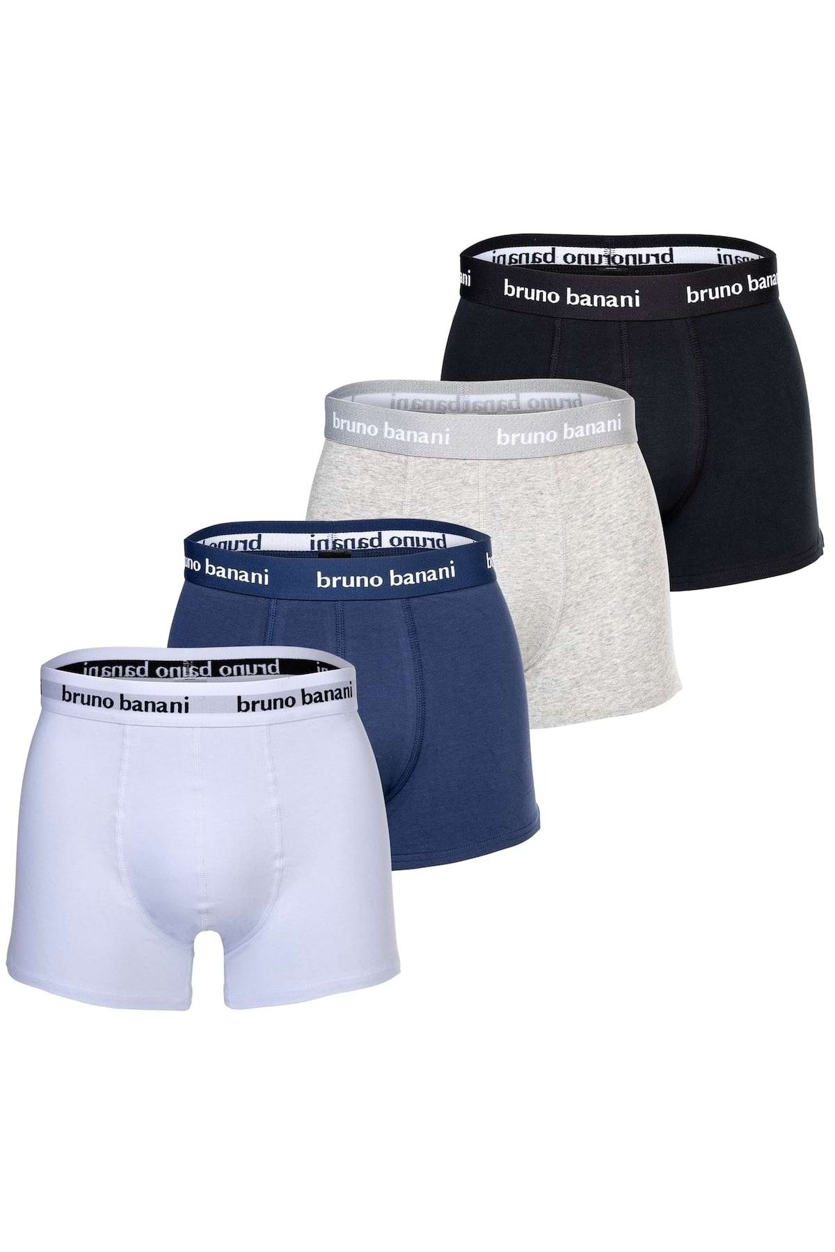 Bruno Banani Herren Boxershorts 4er Pack Every Day Baumwolle