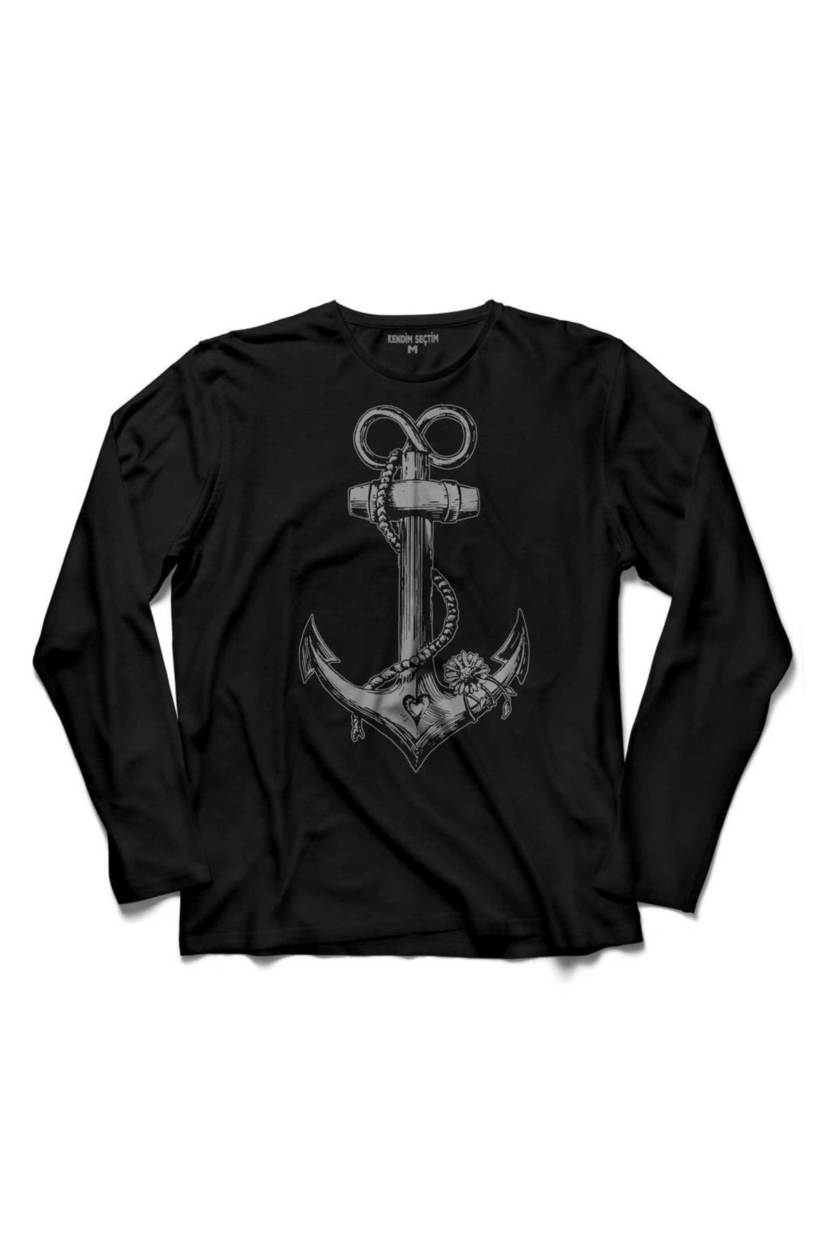 Kendim Seçtim Tricou Cu Mânecă Lungă Pentru Barca Cu Vele Ancoră Cu Ancoră Unisex - 9–10 years