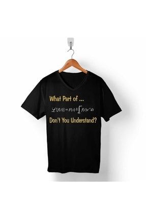 Matematik Denklem What Part Of Don't You Understand V Yaka T-shirt T05S1723
