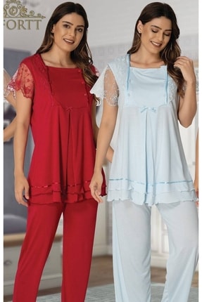 2051 Mavi Lohusa Pijama Takımı