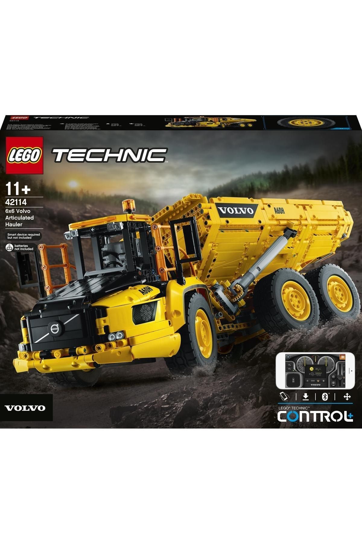 LEGO لگو ست ساخت و ساز 6x6 کامیون ولوو مفصلی (42114) (2193 قطعه)