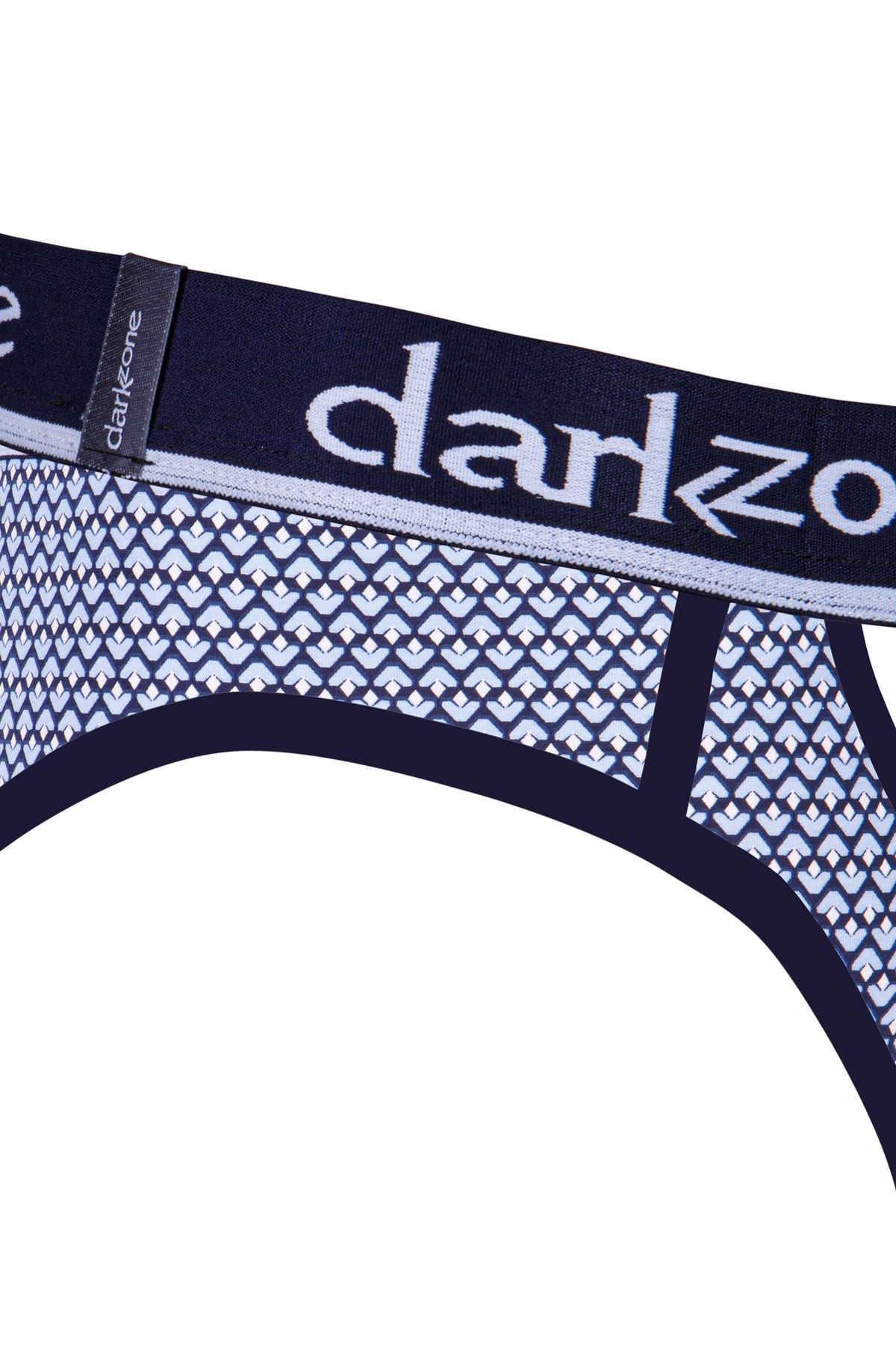 darkzone-Open Front Patterned Blue Men's Slip 3