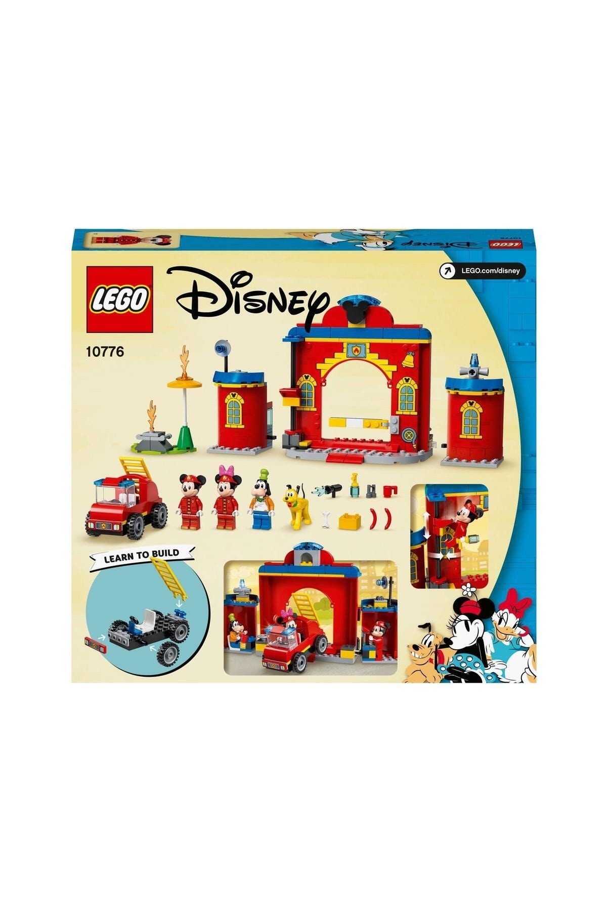 LEGO Disney Mickey &amp; Arkadaşlarının İtfaiye Merkezi ve Kamyonu 10776 Oyuncak Yapım Seti (144 Parça) fotoğrafı 5 (önizleme)