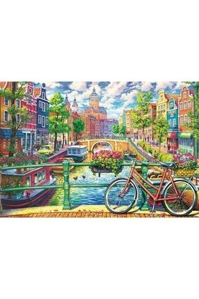 Amsterdam Kanal 1000 Parça Ahşap Puzzle Yapboz gvnkpuzzle0037