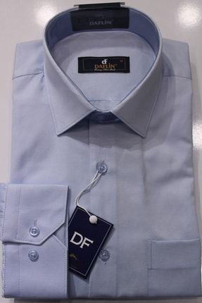 Classic Açık Mavi Cepli Erkek Gömleği DFLCLS8