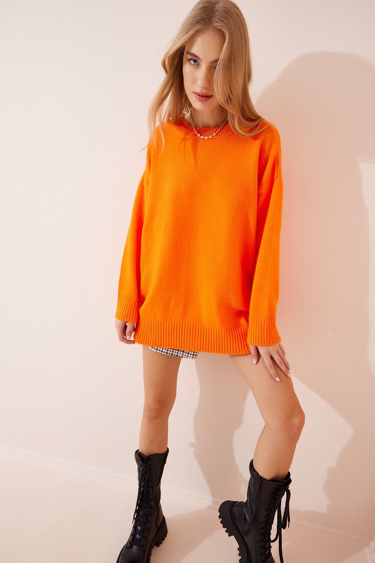 Orange clearance oversized jumper