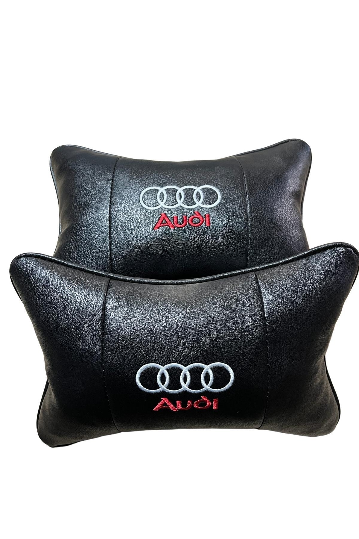 okurbalata Audi Deri Oto Koltuk Boyun Yastığı Araba Araç Koltuk Yastık 2 Adet Gönderilmektedir