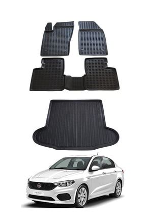 Fiat Egea Sedan Paspas Ve Bagaj Havuzu 3d Havuzlu Tam Set 2015-2023 Arası Redline Xperformance egeaneset