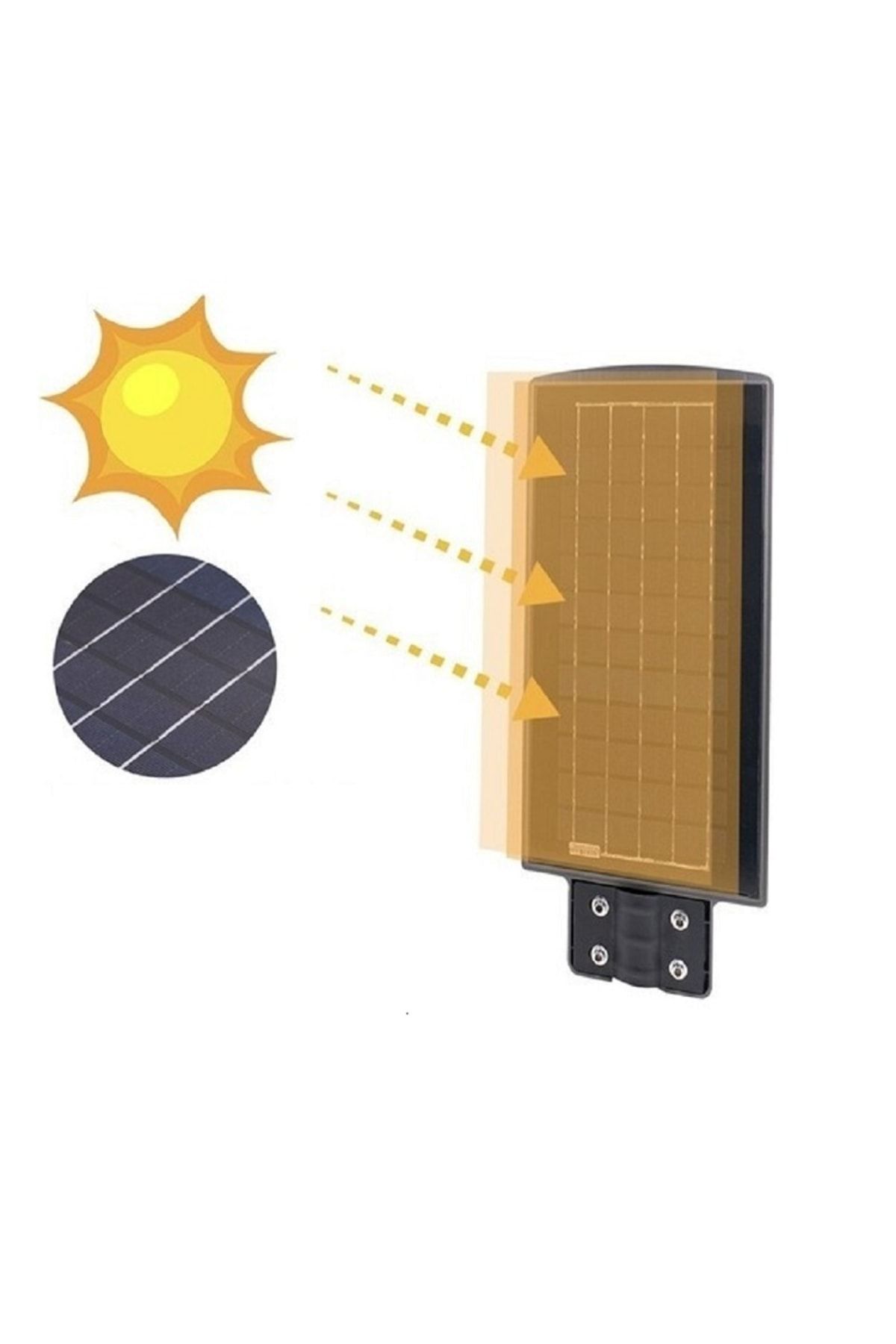 Cata 250W Solar Sokak Armatürü Beyaz Işık