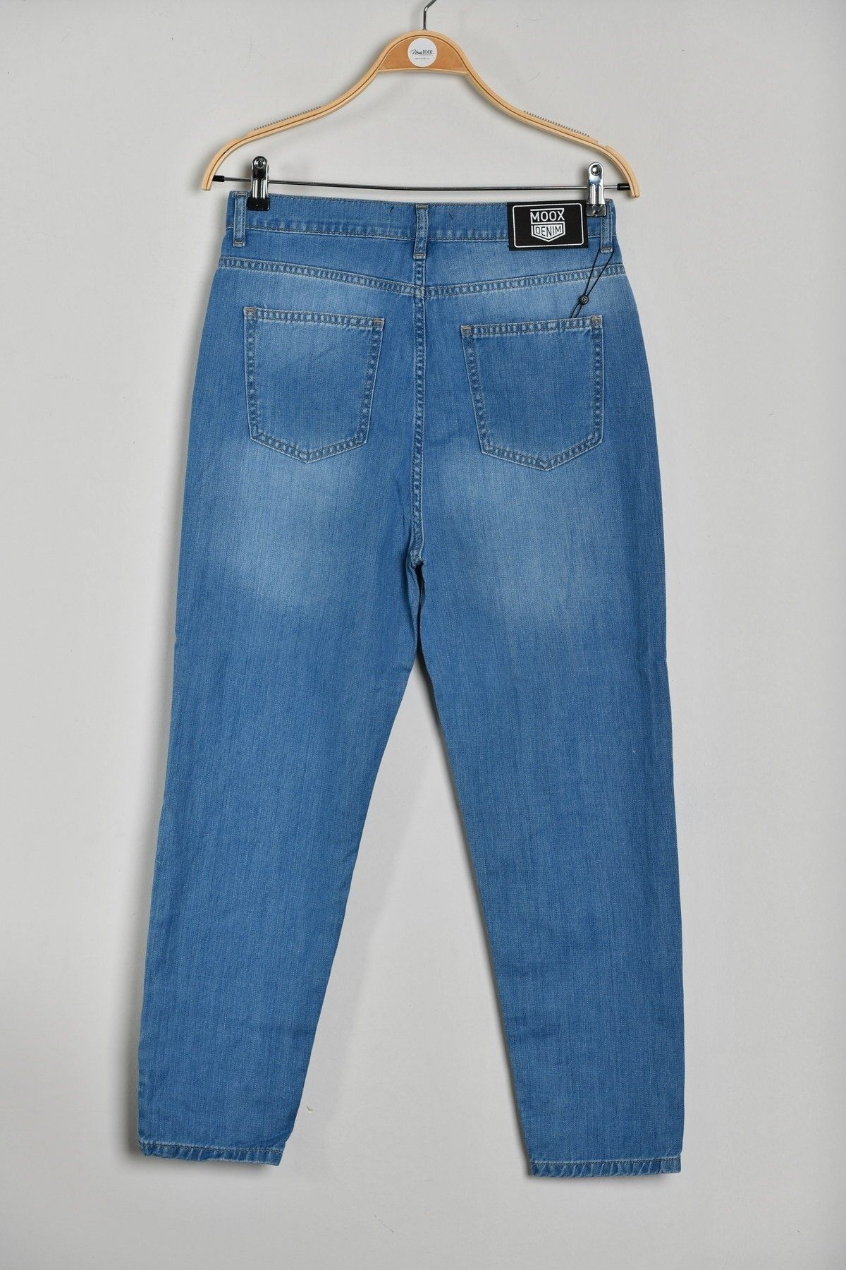 Yırtık Detaylı Erkek Jean Pantolon - Açık Mavi - 30
