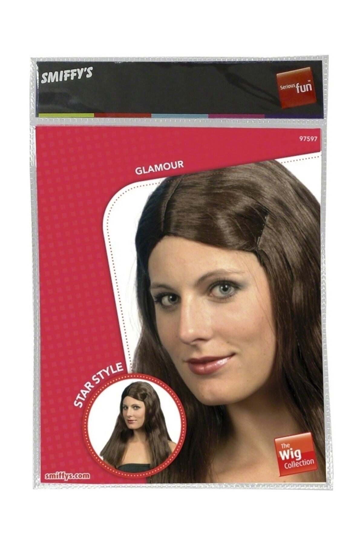 funworld Peruk Düz Kahve