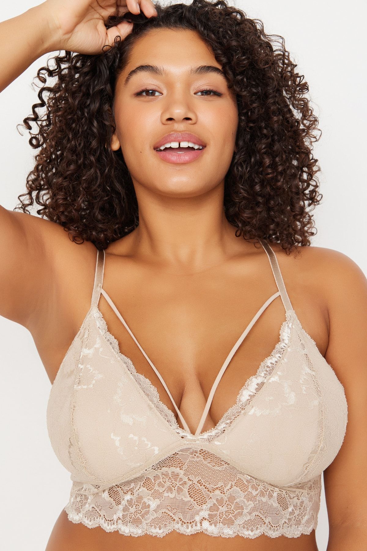 Buy Trendyol Lace Bralette Bra In Green