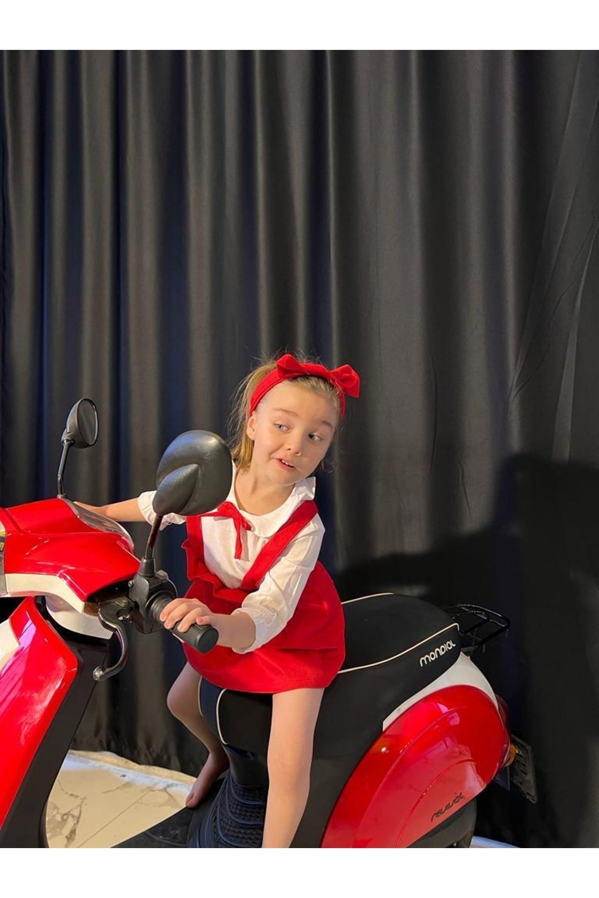 Poplinkids Kırmızı Salopet Takım  144