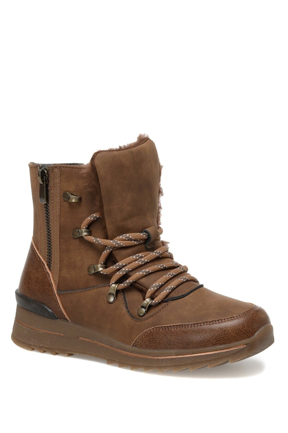 Polaris Ankle Boots Brown Flat Trendyol