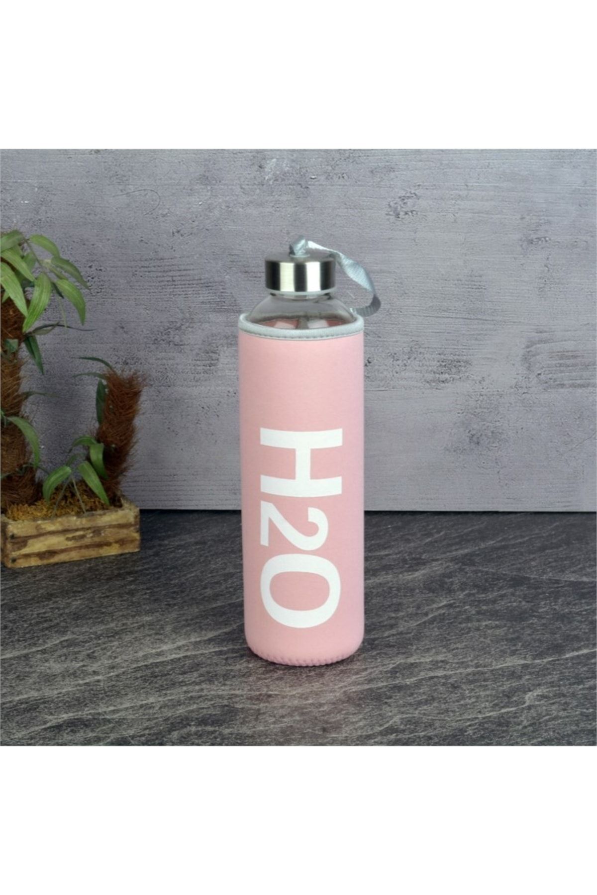 H2o Kılıflı Cam Matara 750ml