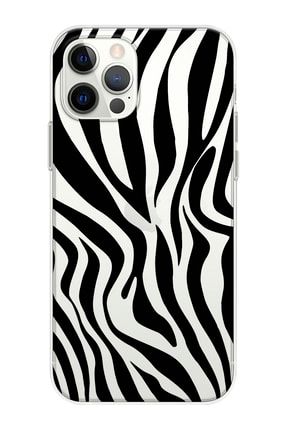 Iphone 12pro Zebra Desenli Telefon Kılıfı STCIP12P-049