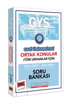 Gys Gazi Üniversitesi Ortak Konular Konu Özetli - Açıklamalı Soru Bankası - Yargı Yayınları 9786254423116